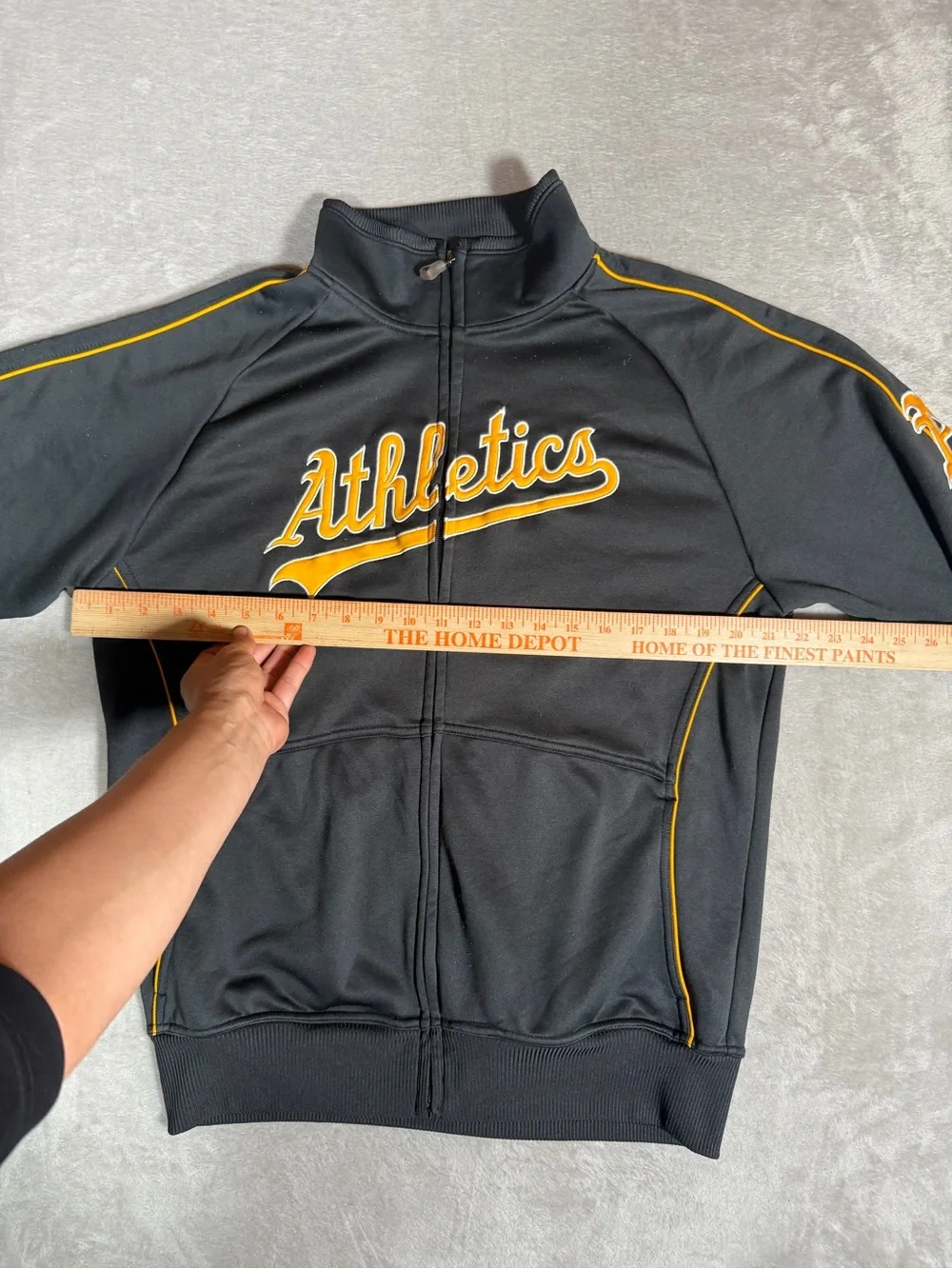 Majestic Black Hooded Jacket with Logo